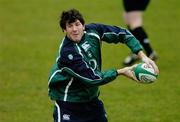 27 February 2007; Ireland's Shane Horgan in action during squad training. Ireland Rugby Training, St Gerard's School, Bray, Co. Wicklow. Picture credit: Brendan Moran / SPORTSFILE
