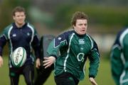 27 February 2007; Ireland captain Brian O'Driscoll in action during squad training. Ireland Rugby Training, St Gerard's School, Bray, Co. Wicklow. Picture credit: Brendan Moran / SPORTSFILE