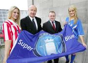 28 February 2007; Limerick manager Paul McGee, second left, and CEO's Ger Finnin with Susanne Givens, left, and  Edel Byrnes, right, at the launch of Limerick 37 the new Eircom League of Ireland club. The name is taken from the year 1937 when the first senior soccer team to represent Limerick was founded. Picture credit: Kieran Clancy / SPORTSFILE *** Local Caption *** E