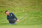 23 September 2014; Graeme McDowell plays from a bunker onto the 10th green during the European teams practice. Previews of the 2014 Ryder Cup Matches. Gleneagles, Scotland. Picture credit: Matt Browne / SPORTSFILE