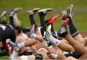 23 September 2014; A general view of Munster squad training ahead of their side's Guinness PRO12, Round 4, match against Ospreys on Saturday. Munster Rugby Squad Training and Press Conference, University of Limerick, Limerick. Picture credit: Diarmuid Greene / SPORTSFILE