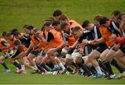 23 September 2014; A general view of Munster squad training ahead of their side's Guinness PRO12, Round 4, match against Ospreys on Saturday. Munster Rugby Squad Training and Press Conference, University of Limerick, Limerick. Picture credit: Diarmuid Greene / SPORTSFILE