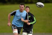 23 September 2014; Munster's Peter O'Mahony in action during squad training ahead of their Guinness PRO12, Round 4, match against Ospreys on Saturday. Munster Rugby Squad Training and Press Conference, University of Limerick, Limerick. Picture credit: Diarmuid Greene / SPORTSFILE