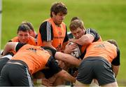23 September 2014; Munster players including Paddy Butler, Donncha O'Callaghan and CJ Stander contest a maul during squad training ahead of their Guinness PRO12, Round 4, match against Ospreys on Saturday. Munster Rugby Squad Training and Press Conference, University of Limerick, Limerick. Picture credit: Diarmuid Greene / SPORTSFILE