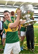 21 September 2014; Kerry's Stephen O'Brien with the Sam Maguire cup. GAA Football All Ireland Senior Championship Final, Kerry v Donegal. Croke Park, Dublin. Picture credit: Ramsey Cardy / SPORTSFILE