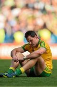21 September 2014; Donegal's Michael Murphy dejected at the end of the game. GAA Football All Ireland Senior Championship Final, Kerry v Donegal. Croke Park, Dublin. Picture credit: Ramsey Cardy / SPORTSFILE