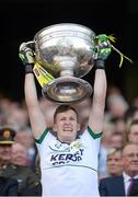21 September 2014; Kerry's Brian Kelly lifts the Sam Maguire cup. GAA Football All Ireland Senior Championship Final, Kerry v Donegal. Croke Park, Dublin. Picture credit: Stephen McCarthy / SPORTSFILE