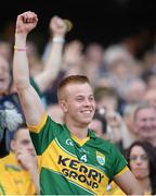 21 September 2014; Kerry captain Fionn Fitzgerald celebrates his side's victory. GAA Football All Ireland Senior Championship Final, Kerry v Donegal. Croke Park, Dublin. Picture credit: Stephen McCarthy / SPORTSFILE