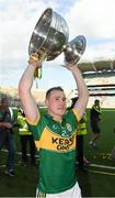 21 September 2014; Kerry's Mark Griffin celebrates with the Sam Maguire cup. GAA Football All Ireland Senior Championship Final, Kerry v Donegal. Croke Park, Dublin. Picture credit: Stephen McCarthy / SPORTSFILE