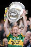 21 September 2014; Kerry's Colm Cooper lifts the Sam Maguire cup. GAA Football All Ireland Senior Championship Final, Kerry v Donegal. Croke Park, Dublin. Picture credit: Stephen McCarthy / SPORTSFILE