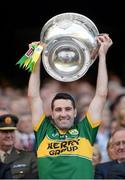 21 September 2014; Kerry's Bryan Sheehan lifts the Sam Maguire cup. GAA Football All Ireland Senior Championship Final, Kerry v Donegal. Croke Park, Dublin. Picture credit: Stephen McCarthy / SPORTSFILE