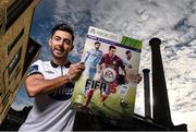 24 September 2014; EA SPORTS celebrates the launch of FIFA 15 with the creation of an exclusive League of Ireland FIFA 15 cover, featuring Barry Murphy from Shamrock Rovers and Richie Towell from Dundalk. Football fans can download this special sleeve for Xbox One or PlayStation 4 exclusively from the HMV Xtra-vision site blog.hmv.ie from midnight on Wednesday 24th September, with all other formats available from midnight on Thursday 25th. The league of Ireland FIFA 15 cover will also appear on shelves in the HMV Xtra-Vision Belgard Road and Dundalk stores when the game launches this Friday. At the launch event in House Dublin was Dundalk's Richie Towell. Picture credit: Stephen McCarthy / SPORTSFILE