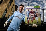24 September 2014; EA SPORTS celebrates the launch of FIFA 15 with the creation of an exclusive League of Ireland FIFA 15 cover, featuring Barry Murphy from Shamrock Rovers and Richie Towell from Dundalk. Football fans can download this special sleeve for Xbox One or PlayStation 4 exclusively from the HMV Xtra-vision site blog.hmv.ie from midnight on Wednesday 24th September, with all other formats available from midnight on Thursday 25th. The league of Ireland FIFA 15 cover will also appear on shelves in the HMV Xtra-Vision Belgard Road and Dundalk stores when the game launches this Friday. At the launch event in House Dublin was Shamrock Rovers goalkeeper Barry Murphy. Picture credit: Stephen McCarthy / SPORTSFILE