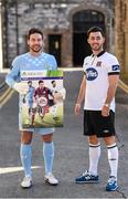 24 September 2014; EA SPORTS celebrates the launch of FIFA 15 with the creation of an exclusive League of Ireland FIFA 15 cover, featuring Barry Murphy from Shamrock Rovers and Richie Towell from Dundalk. Football fans can download this special sleeve for Xbox One or PlayStation 4 exclusively from the HMV Xtra-vision site blog.hmv.ie from midnight on Wednesday 24th September, with all other formats available from midnight on Thursday 25th. The league of Ireland FIFA 15 cover will also appear on shelves in the HMV Xtra-Vision Belgard Road and Dundalk stores when the game launches this Friday. At the launch event in House Dublin was Shamrock Rovers goalkeeper Barry Murphy and Richie Towell of Dundalk. Picture credit: Stephen McCarthy / SPORTSFILE
