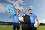 24 September 2014; AIG Ambasadors, from left, Danny Sutcliffe, Dublin Senior Hurler, Jim Gavin, Dublin Senior Football Manager and Bernard Brogan, Dublin Senior Footballer in attendance at Parnell Park to launch AIG's discounted insurance offer for GAA club members all around the country. GAA club members can avail of up to 15% off car, home and travel insurance by calling AIG's dedicated GAA club member hotline on 1980502727 or by logging onto www.aig.ie/gaa where further discounts are available. Parnell Park, Dublin. Picture credit: Brendan Moran / SPORTSFILE