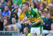 21 September 2014; Robert Wharton, Kerry, celebrates at the final whistle. Electric Ireland GAA Football All Ireland Minor Championship Final, Kerry v Donegal. Croke Park, Dublin. Picture credit: Ramsey Cardy / SPORTSFILE