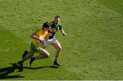 21 September 2014; Caolán McGonagle, Donegal, in action against Andrew Barry, Kerry. Electric Ireland GAA Football All Ireland Minor Championship Final, Kerry v Donegal. Croke Park, Dublin. Picture credit: Dáire Brennan / SPORTSFILE