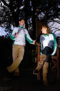 26 February 2007; Team Ireland athletes Thomas Chamney, 800m, and Deirdre Ryan, highjump, at the announcement and launch of the Athletics Ireland European Indoor Championships Team. Merrion Hotel, Dublin. Picture credit: Pat Murphy / SPORTSFILE