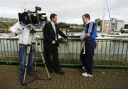 26 February 2007; Waterford hurler Eoin Kelly is interviewed by television at a photocall ahead of the Allianz National Hurling League clash between Waterford and Cork on Sunday next. Granville Hotel, Waterford City, Co. Waterford. Picture credit: Brendan Moran / SPORTSFILE