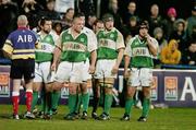 23 February 2007; The Ireland pack wait to engage in a scrum against the England Counties. AIB Club International, Ireland Club XV v England Counties, Donnybrook, Dublin. Picture credit: Brendan Moran / SPORTSFILE