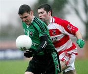 2 March 2007; Gavin Donaghy, QUB, in action against David Cunningham, Cork IT. Ulster Bank Sigerson Cup Semi-Final, Queen's University Belfast v Cork Institute of Technology, Queen's University, Belfast, Co. Antrim. Picture credit: Oliver McVeigh / SPORTSFILE