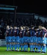 26 February 2007; The Drogheda United team line up before the start of the game. Setanta Cup Group 1, Drogheda United v Linfield, United Park, Drogheda, Co. Louth. Photo by Sportsfile