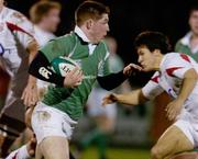 23 February 2007; Aidan Wynne, Ireland, in action against England. Under 20 Six Nations Rugby Championship, Ireland v England, Dubarry Park, Athlone, Co. Westmeath. Picture Credit: Matt Browne / SPORTSFILE