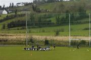 25 February 2007; The Kerry team warm-up on a back pitch before the game. Allianz National Football League, Division 1A, Round 3, Fermanagh v Kerry, Kingspan Breffni Park, Cavan. Picture Credit: Brendan Moran / SPORTSFILE