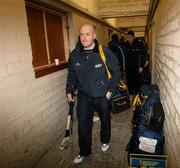 4 March 2007; Antrim's Brian McFall leaves Casement Park after the match was called off. Allianz National Hurling League, Division 1B Round 2, Antrim v Dublin, Casement Park, Belfast, Co. Antrim. Picture credit: Oliver McVeigh / SPORTSFILE