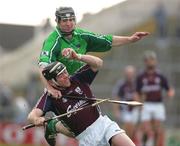 4 March 2007; Stephen Lucey, Limerick, in action against Eugene Cloonan, Galway. Allianz National Hurling League, Division 1B Round 2, Limerick v Galway, Gaelic Grounds, Limerick. Picture credit: Kieran Clancy / SPORTSFILE