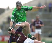 4 March 2007; Stephen Lucey, Limerick, in action against Eugene Cloonan, Galway. Allianz National Hurling League, Division 1B Round 2, Limerick v Galway, Gaelic Grounds, Limerick. Picture credit: Kieran Clancy / SPORTSFILE