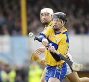 4 March 2007; Niall Gilligan, Clare, in action against David O'Connor, Wexford. Allianz National Hurling League, Division 1A Round 2, Clare v Wexford, Cusack Park, Ennis, Co. Clare. Picture credit: Ray McManus / SPORTSFILE