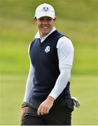25 September 2014; Rory McIlroy, Team Europe, on the 3rd green during European Team practice. Previews of the 2014 Ryder Cup Matches. Gleneagles, Scotland. Picture credit: Matt Browne / SPORTSFILE