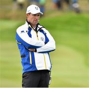 25 September 2014; Team Europe assistant captain Padraig Harrington during European Team practice. Previews of the 2014 Ryder Cup Matches. Gleneagles, Scotland. Picture credit: Matt Browne / SPORTSFILE