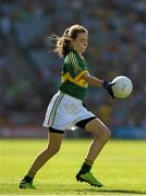 21 September 2014; Éabha Coleman, Mount Anville PS, Co. Dublin, representing Kerry, during the INTO/RESPECT Exhibition GoGames. Croke Park, Dublin. Picture credit: Ray McManus / SPORTSFILE