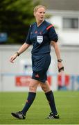 25 September 2014; Referee Rhona Daly. Women's U17 International Friendly, Republic of Ireland v Denmark. Home Farm FC, Whitehall, Dublin. Picture credit: Piaras Ó Mídheach / SPORTSFILE