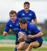 20 September 2014; Hugo Keenan, supported by John Molony, Leinster. Under 19 Interprovincial, Connacht v Leinster. The Sportsground, Galway. Picture credit: Diarmuid Greene / SPORTSFILE