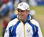 26 September 2014; European team captain Paul McGinley watching the Afternoon Foursomes. The 2014 Ryder Cup, Day 1. Gleneagles, Scotland. Picture credit: Matt Browne / SPORTSFILE
