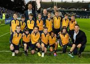 26 September 2014; Clondalkin RFC with Leinster's Kevin McLaughlin and Isaac Boss ahead of their Bank of Ireland's Half-Time Minis. Guinness PRO12, Round 4, Leinster v Cardiff Blues, RDS, Ballsbridge, Dublin. Picture credit: Stephen McCarthy / SPORTSFILE