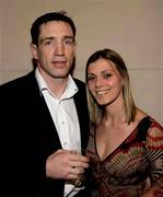 3 March 2007: Armagh Footballer Kieran McGeeney along with Julie Davis, during the Captains’ Table Dinner, at the close of the 2007 Sigerson Cup. Queen's University, Belfast, Co. Antrim. Picture credit: Russell Pritchard / SPORTSFILE
