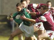 7 March 2004; Tommy Stack of Limerick is tackled by Tommie Joyce of Galway during the Allianz Football League Division 1B Round 4 match between Galway and Limerick at Duggan Park in Ballinasloe, Galway. Photo by Pat Murphy/Sportsfile