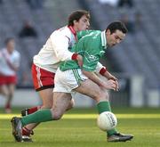 17 March 2004; Oisin Kelly of Caltra in action against Cathal O Dubhda of An Gaeltacht during the AIB All-Ireland Senior Club Football Championship Final between An Gaeltacht and Caltra at Croke Park in Dublin. Photo by Ray McManus/Sportsfile