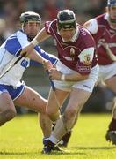 21 March 2004; Eugene Cloonan of Galway in action against Declan Prendergast of Waterford during Allianz Hurling League Division 1A Round 4 match between Waterford and Galway at Walsh Park in Waterford. Photo by Damien Eagers/Sportsfile