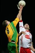 10 March 2007; Paul Rouse, Tyrone, in action against Neil Gallagher, Donegal. Allianz National Football League, Division 1A Round 4, Tyrone v Donegal, Healy Park, Omagh, Co. Tyrone. Picture credit: Oliver McVeigh / SPORTSFILE
