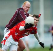 11 March 2007; Mark Brennan, Louth, in action against Donal O'Donoghue, Westmeath. Allianz National Football League, Division 1B Round 4, Louth v Westmeath, St. Brigid's Park, Dowdallshill Dundalk, Co. Louth. Photo by Sportsfile