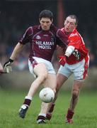 11 March 2007; David O'Shaughnessy, Westmeath, in action against Christy Grimes, Louth. Allianz National Football League, Division 1B Round 4, Louth v Westmeath, St. Brigid's Park, Dowdallshill Dundalk, Co. Louth. Photo by Sportsfile