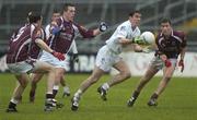 11 March 2007; Anthony Rainbow, Kildare, in action against Joe Bergin, Padraic Joyce and Niall Coleman, Galway. Allianz National Football League, Division 1B Round 4, Galway v Kildare, Pearse Stadium, Galway. Picture credit: Ray Ryan / SPORTSFILE