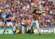 27 September 2014; Richie Power of Kilkenny shoots to score his side's first goal during the GAA Hurling All Ireland Senior Championship Final Replay match between Kilkenny and Tipperary at Croke Park in Dublin. Photo by Stephen McCarthy/Sportsfile