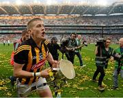 27 September 2014; Kilkenny captain Lester Ryan celebrates with the Liam MacCarthy cup after the game. GAA Hurling All Ireland Senior Championship Final Replay, Kilkenny v Tipperary. Croke Park, Dublin. Picture credit: Piaras Ó Mídheach / SPORTSFILE