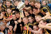 27 September 2014; Kilkenny captain Lester Ryan and his team-mates celebrate with the Liam MacCarthy cup after the game. GAA Hurling All Ireland Senior Championship Final Replay, Kilkenny v Tipperary. Croke Park, Dublin. Picture credit: Piaras Ó Mídheach / SPORTSFILE